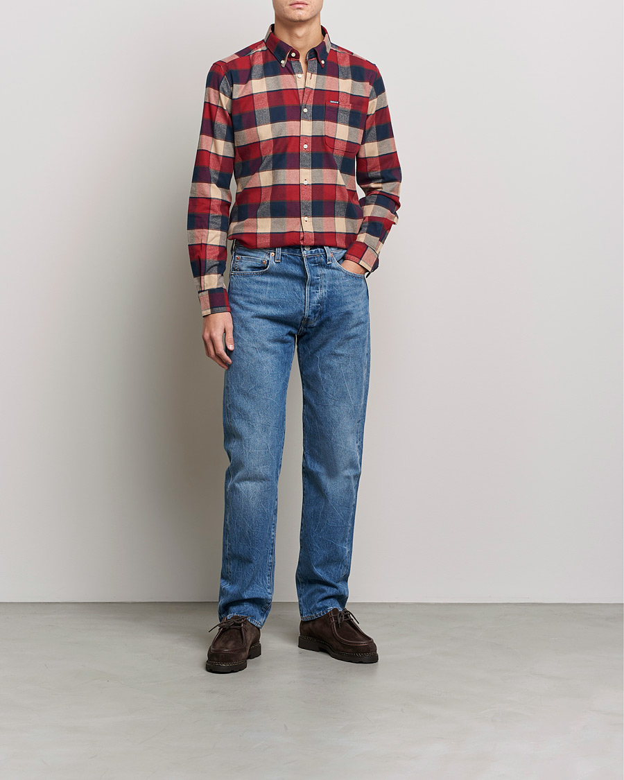 Mies | Flanellipaidat | Barbour Lifestyle | Country Check Flannel Shirt Rich Red