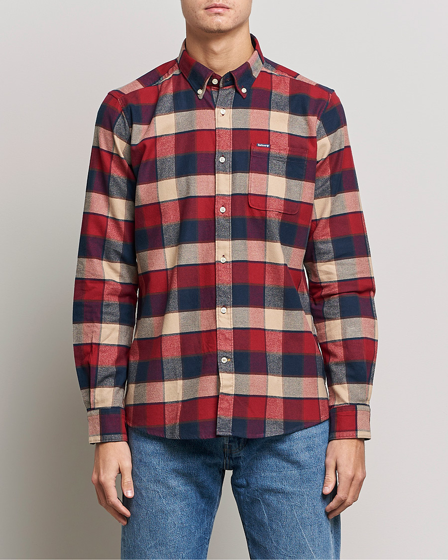 Mies |  | Barbour Lifestyle | Country Check Flannel Shirt Rich Red