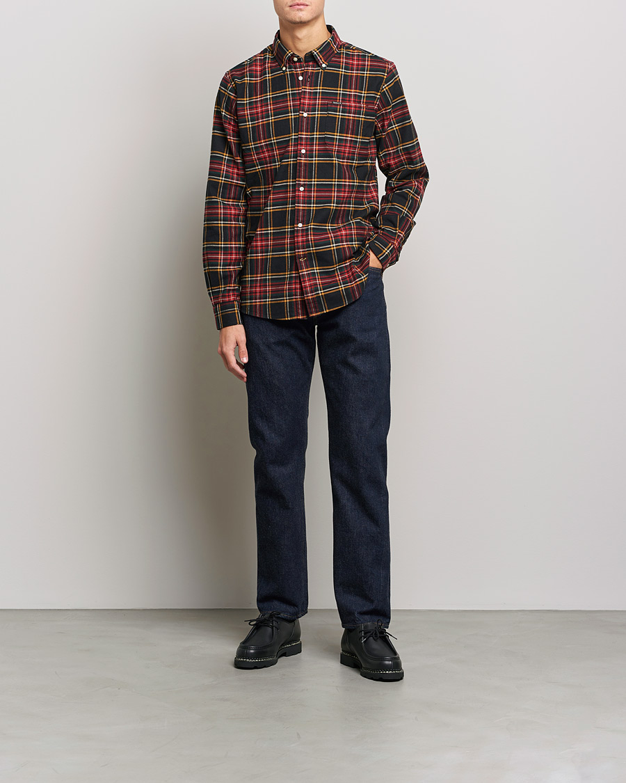 Mies | Kauluspaidat | Barbour Lifestyle | Portdown Flannel Check Shirt Winter Black