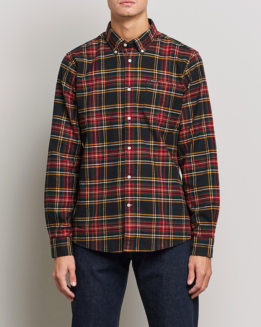 Mies | Kauluspaidat | Barbour Lifestyle | Portdown Flannel Check Shirt Winter Black