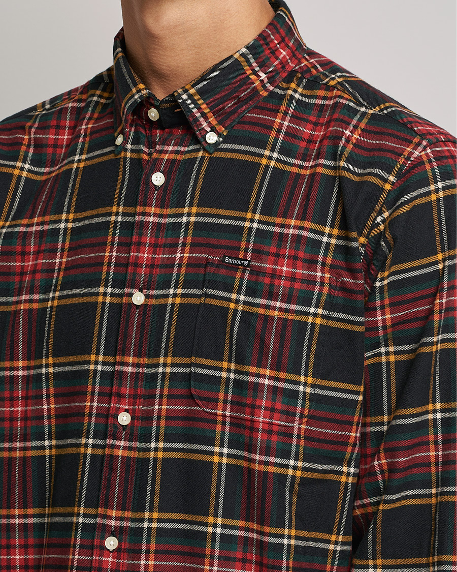 Mies | Kauluspaidat | Barbour Lifestyle | Portdown Flannel Check Shirt Winter Black