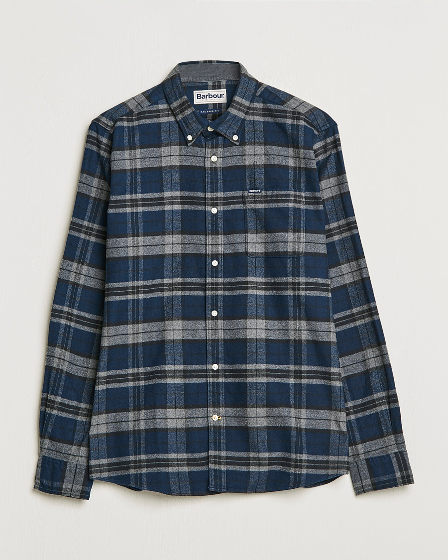 Mies | Kauluspaidat | Barbour Lifestyle | Betsom Flannel Check Shirt Grey Marl