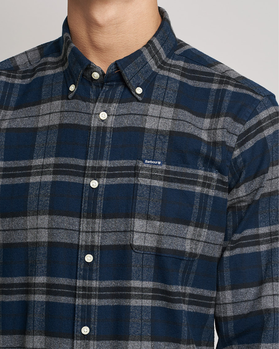 Mies | Kauluspaidat | Barbour Lifestyle | Betsom Flannel Check Shirt Grey Marl