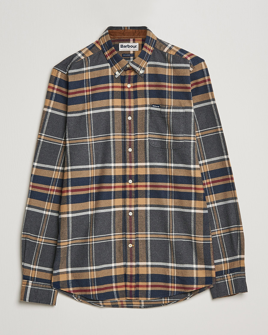 Mies | Kauluspaidat | Barbour Lifestyle | Ronan Flannel Check Shirt Grey Marl