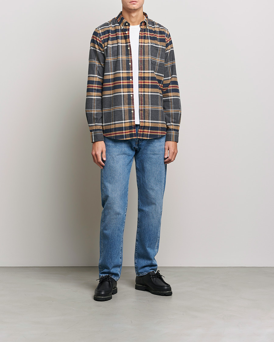 Mies | Kauluspaidat | Barbour Lifestyle | Ronan Flannel Check Shirt Grey Marl
