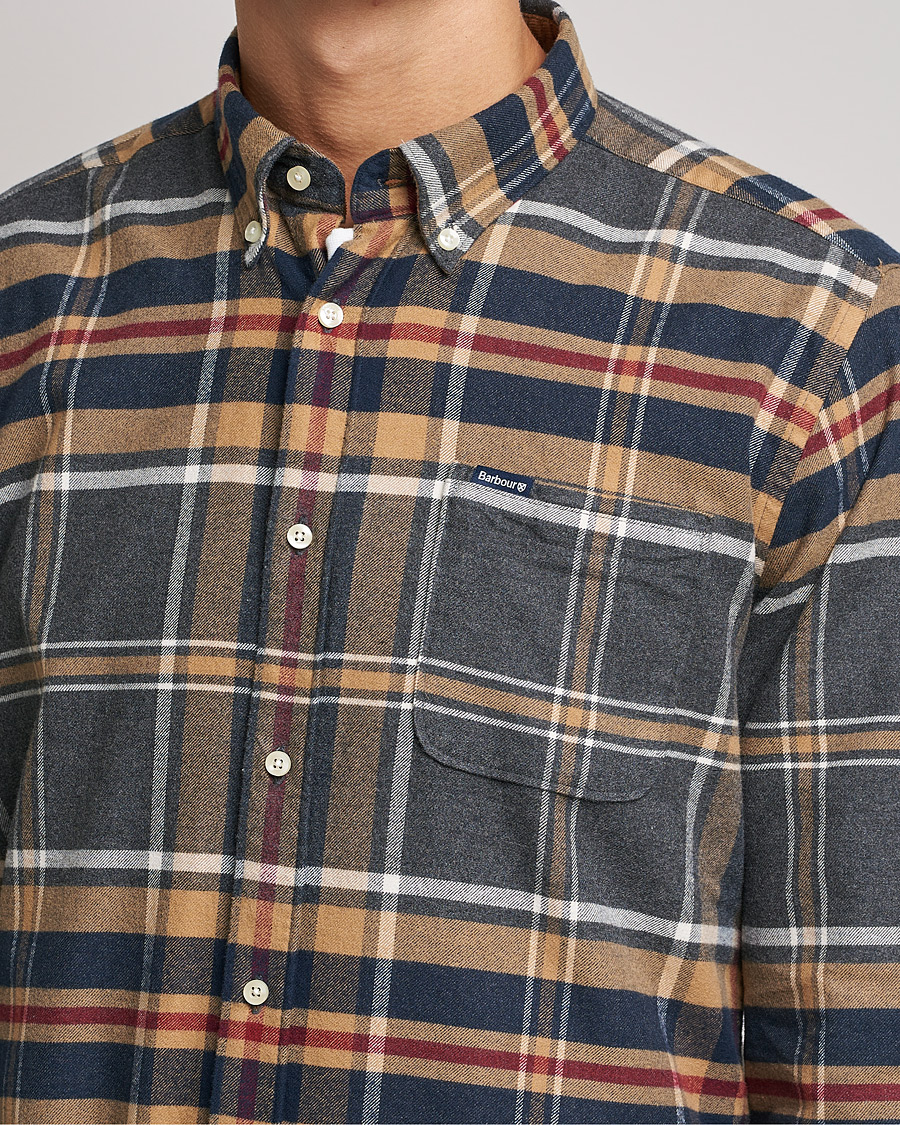 Mies | Kauluspaidat | Barbour Lifestyle | Ronan Flannel Check Shirt Grey Marl