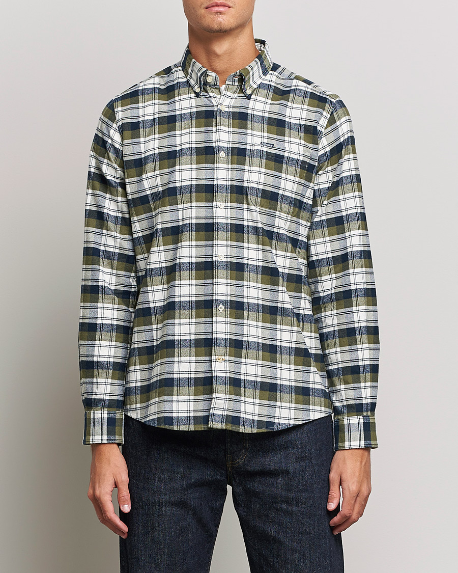 Mies | Flanellipaidat | Barbour Lifestyle | Stonewell Flannel Check Shirt Olive