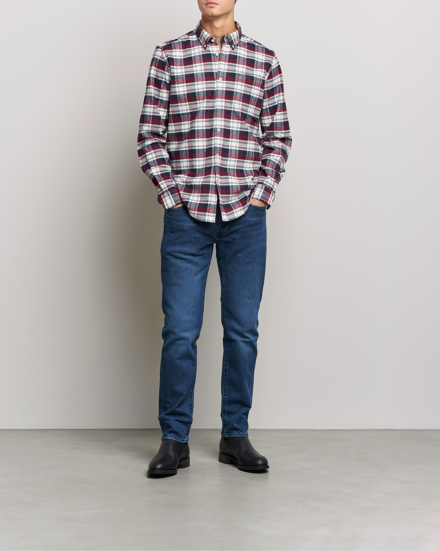 Mies | Kauluspaidat | Barbour Lifestyle | Stonewell Flannel Check Shirt Port Red