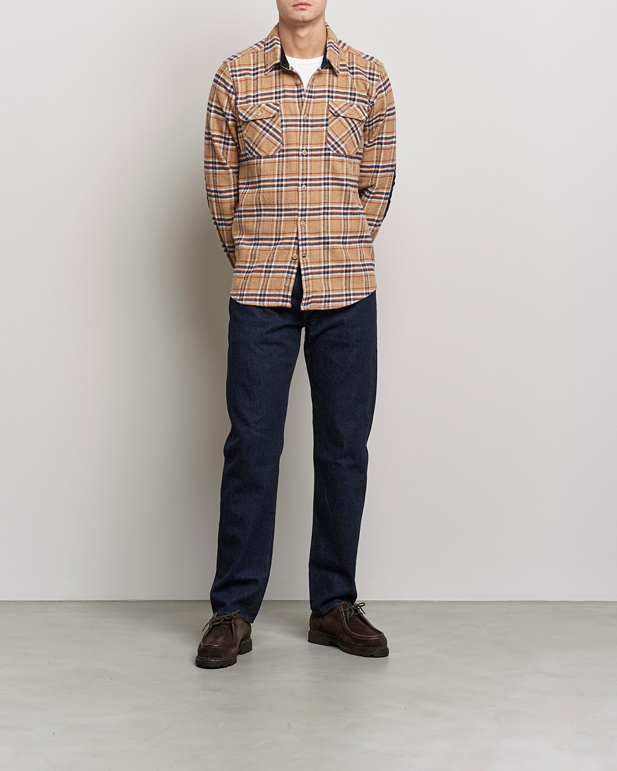 Mies | Paitatakit | Barbour Lifestyle | Winter Worker Checked Overshirt Sandstone