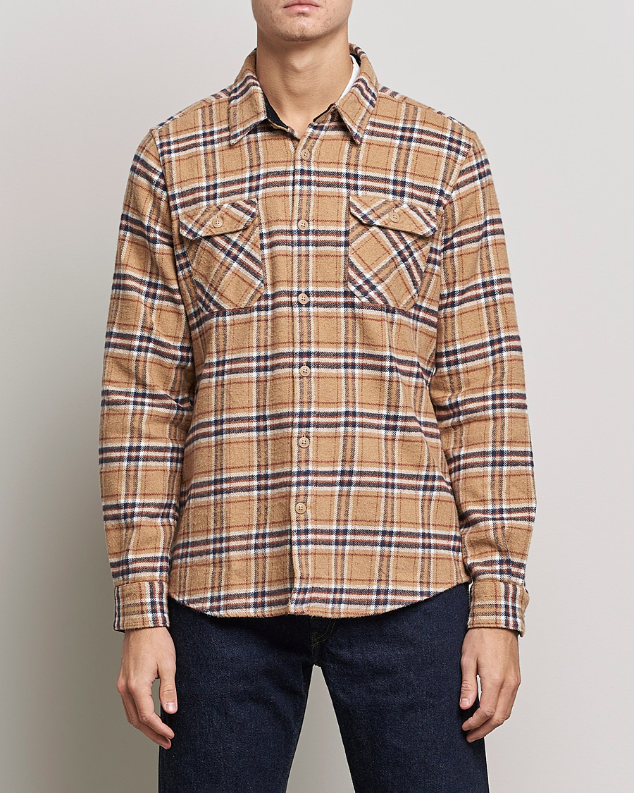 Mies | Rennot | Barbour Lifestyle | Winter Worker Checked Overshirt Sandstone