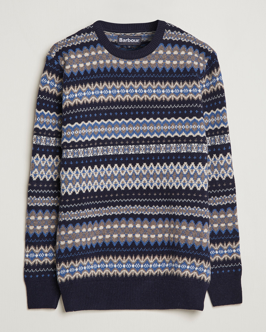 Mies | Puserot | Barbour Lifestyle | Case Fair Isle Crew Midnight