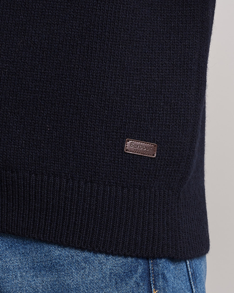 Mies | Puserot | Barbour Lifestyle | Gurnard Dock Shawl Knitted Sweater Navy