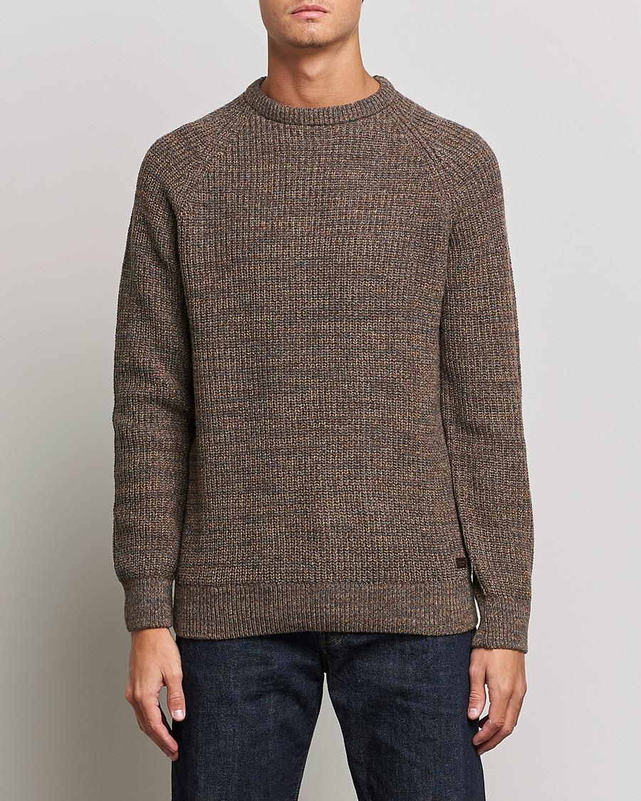 Mies | Barbour | Barbour Lifestyle | Horseford Knitted Crewneck Sandstone