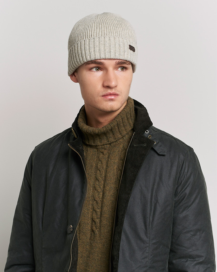 Mies | Barbour Lifestyle | Barbour Lifestyle | Carlton Wool Beanie Light Grey