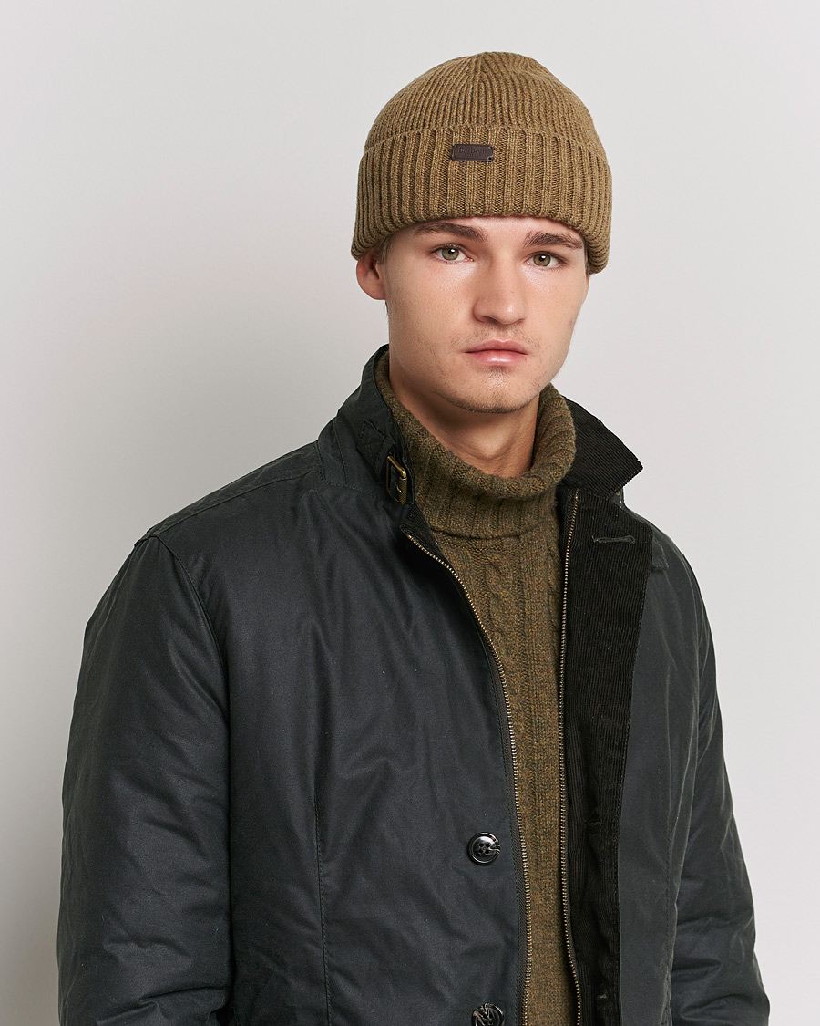 Mies | Barbour Lifestyle | Barbour Lifestyle | Carlton Wool Beanie Sandstone