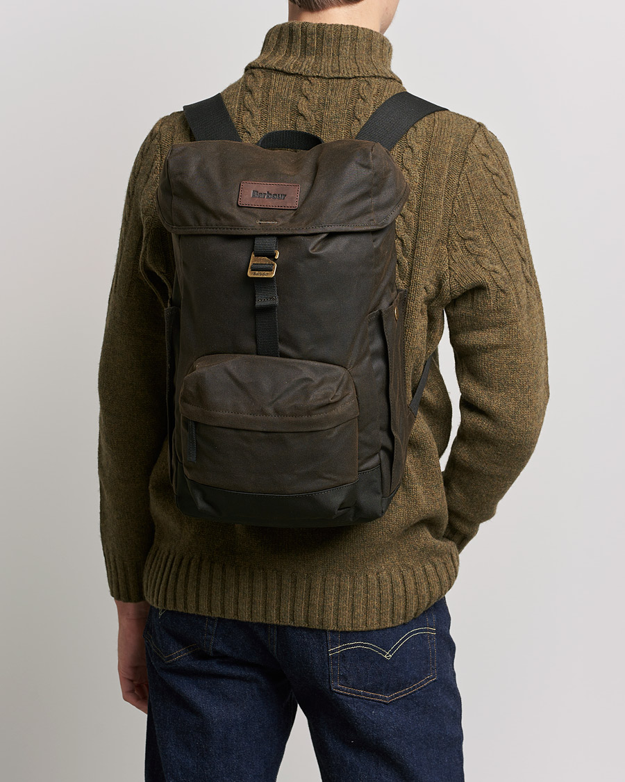 Mies | Barbour Lifestyle Essential Waxed Backpack Olive | Barbour Lifestyle | Essential Waxed Backpack Olive