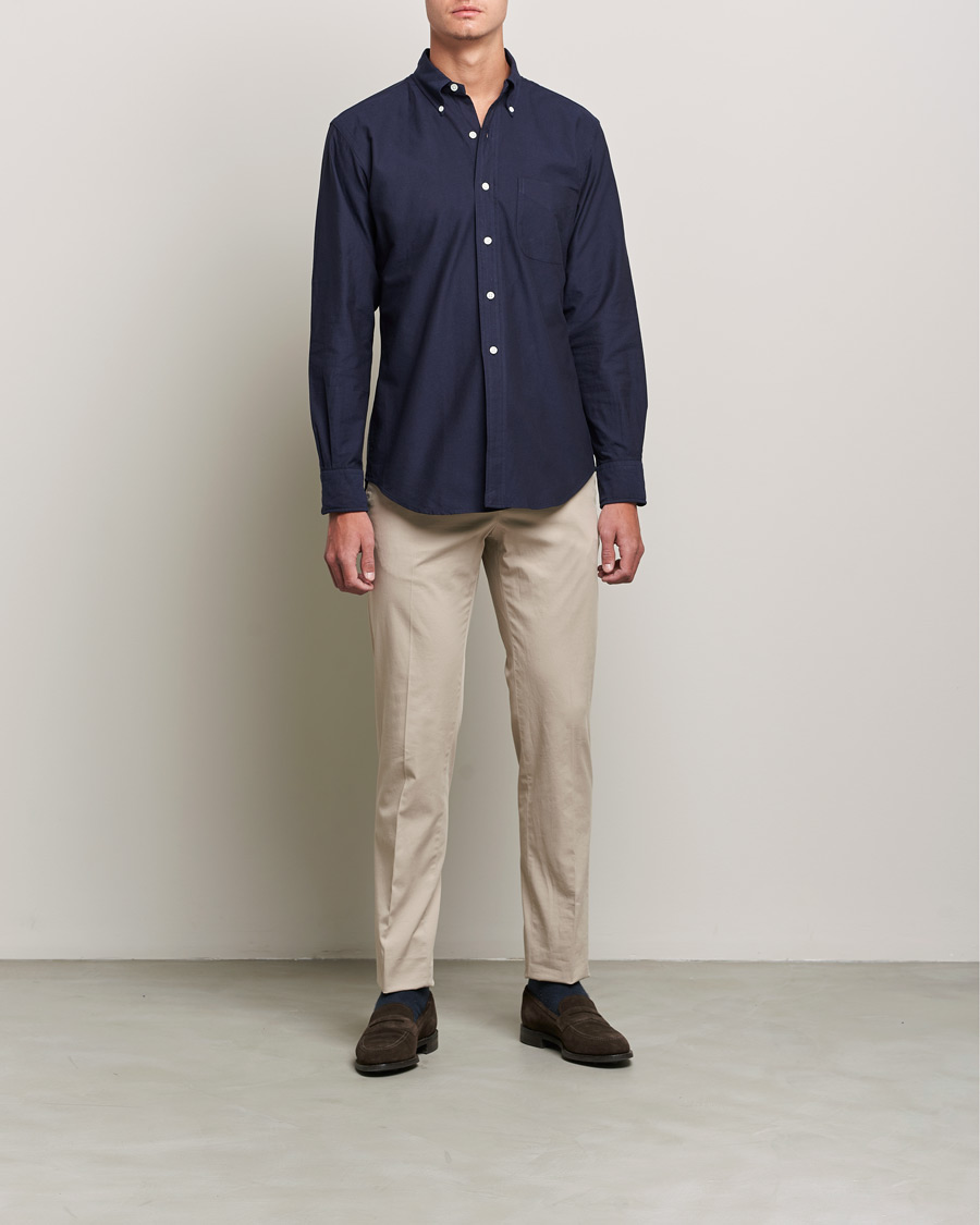Mies | Kauluspaidat | Kamakura Shirts | Vintage Ivy Oxford BD Shirt Navy