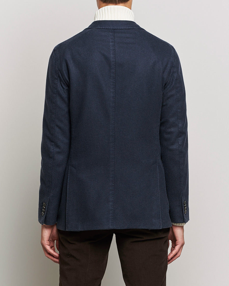 Mies | Pikkutakit | Boglioli | K Jacket Garment Dyed Cashmere Blazer Dark Blue