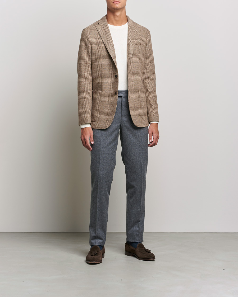 Mies | Pikkutakit | Boglioli | K Jacket Prince Of Wales Check Blazer Beige