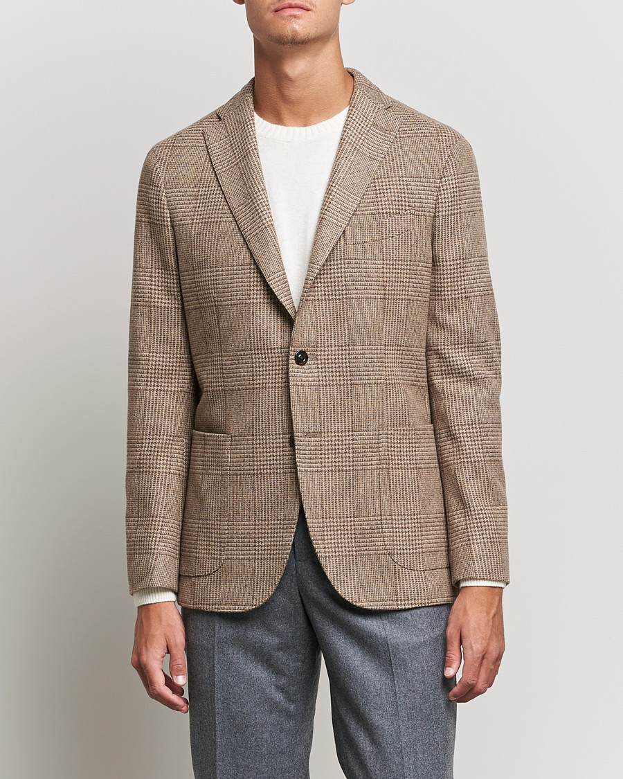 Mies | Pikkutakit | Boglioli | K Jacket Prince Of Wales Check Blazer Beige
