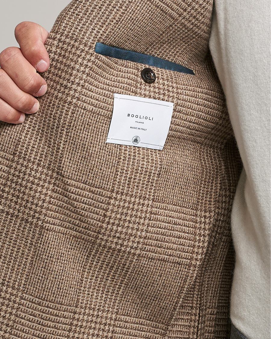 Mies | Pikkutakit | Boglioli | K Jacket Prince Of Wales Check Blazer Beige