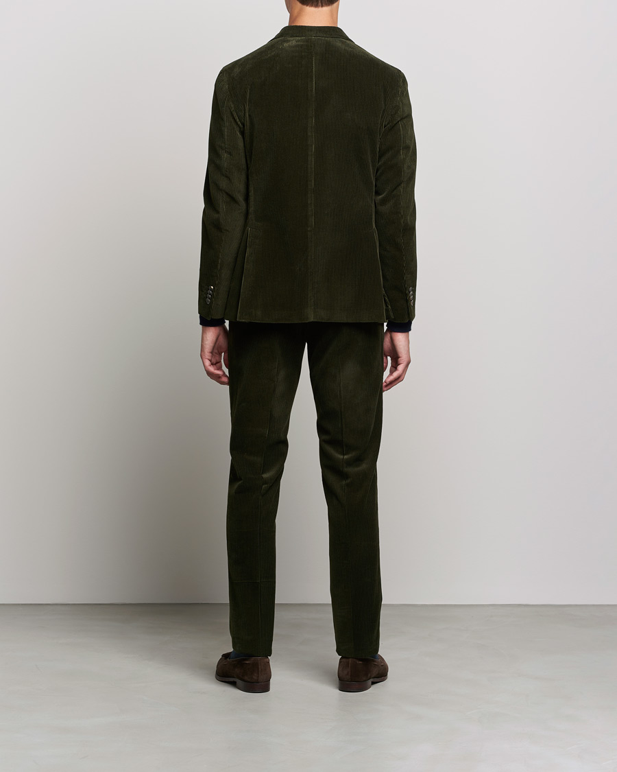 Mies | Puvut | Boglioli | K Jacket Wale Corduroy Suit Forest Green