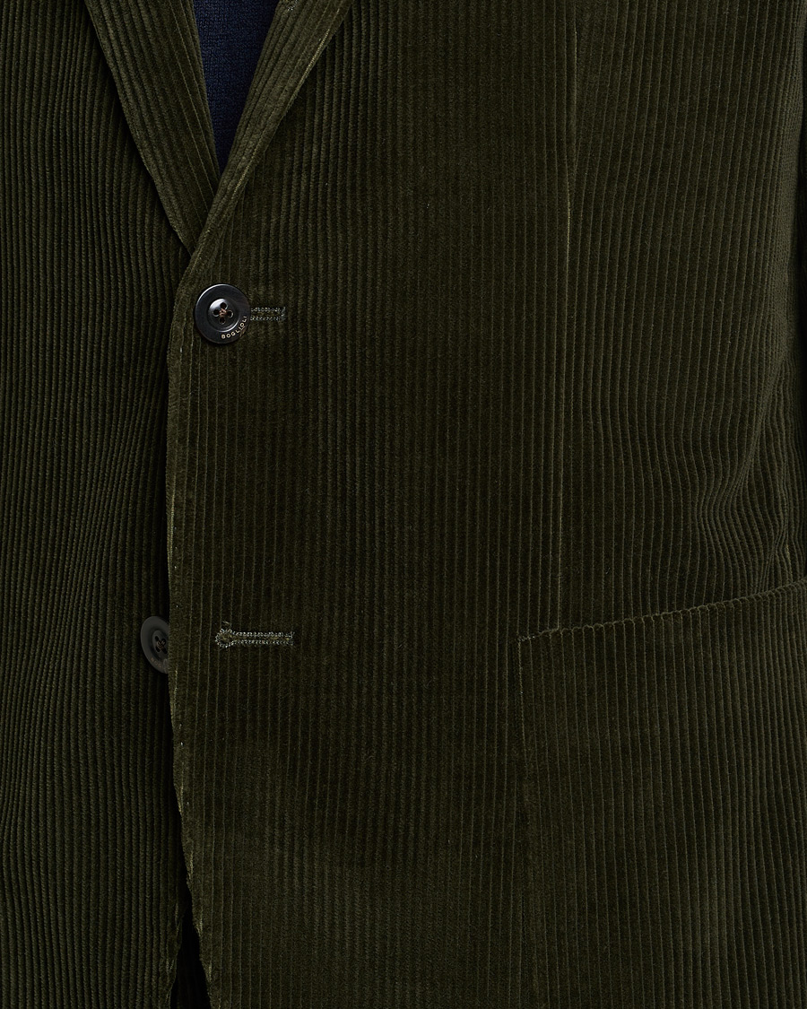 Mies | Puvut | Boglioli | K Jacket Wale Corduroy Suit Forest Green