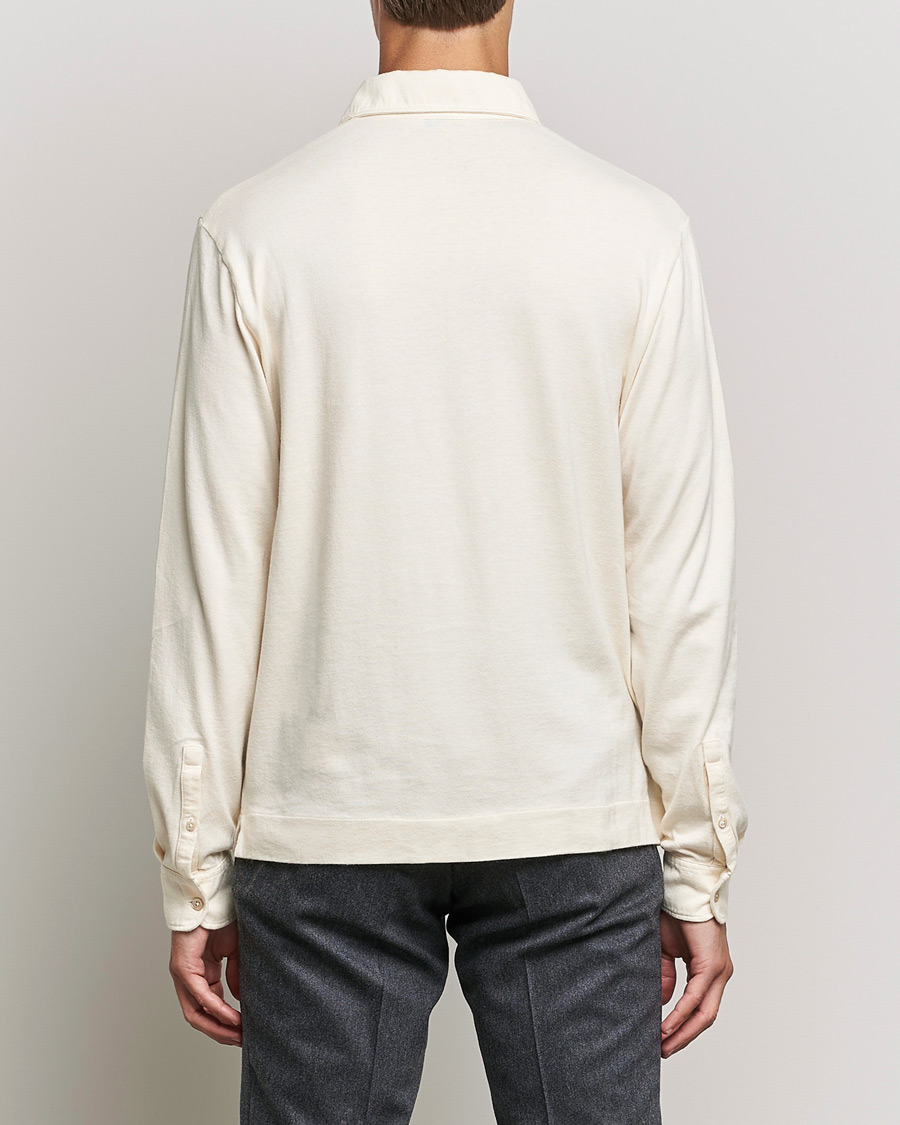 Mies | Puserot | Boglioli | Long Sleeve Polo Shirt Off White