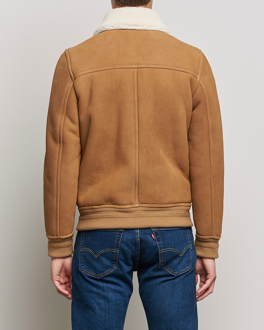 Mies | Takit | Valstar | Shearling Flight Jacket Brown/Natural