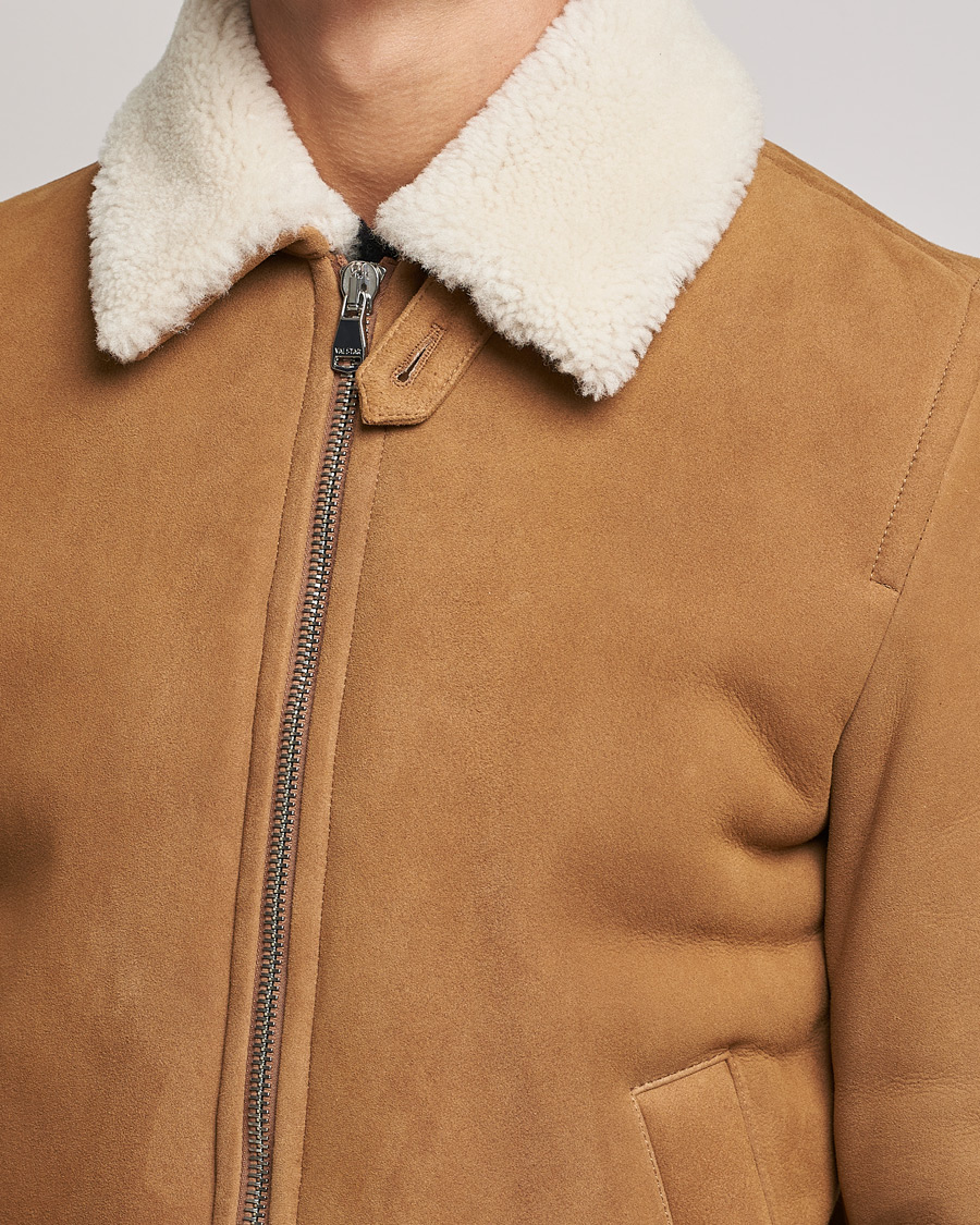 Mies | Takit | Valstar | Shearling Flight Jacket Brown/Natural