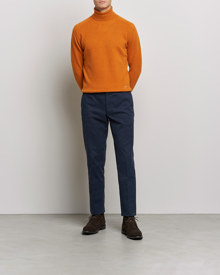 Mies | Puserot | Valstar | Cariaggi Cashmere Rollneck Orange