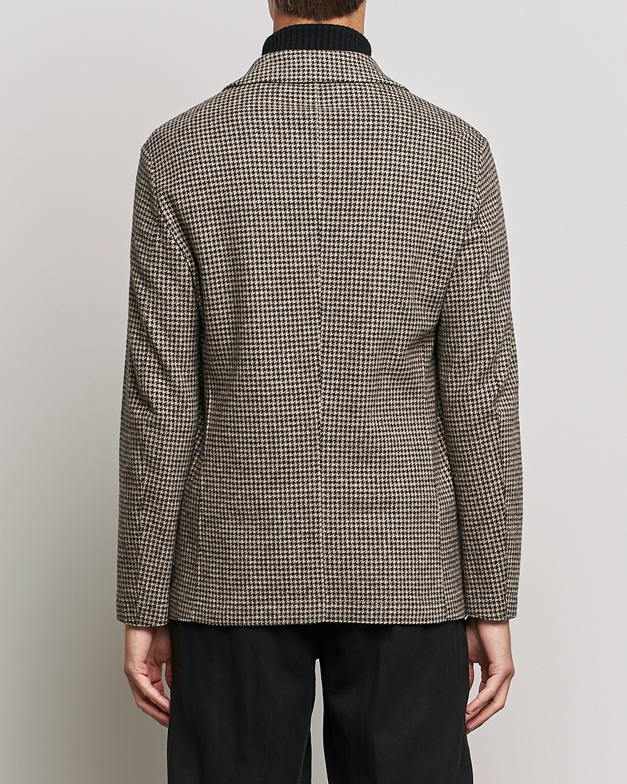 Mies | Pikkutakit | Harris Wharf London | Dropped Shoulder Houndstooth Jacket Beige