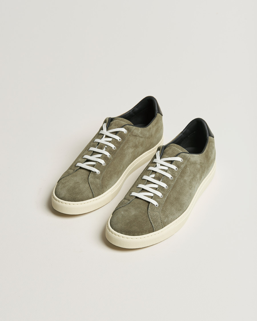 Mies | Common Projects Retro Low Suede Sneaker Olive | Common Projects | Retro Low Suede Sneaker Olive