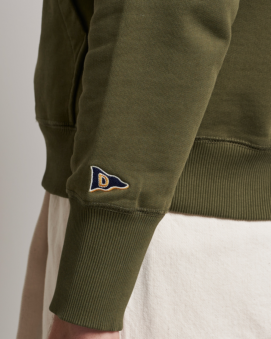 Mies | Puserot | Drake's | Quarter Zip Sweatshirt Green