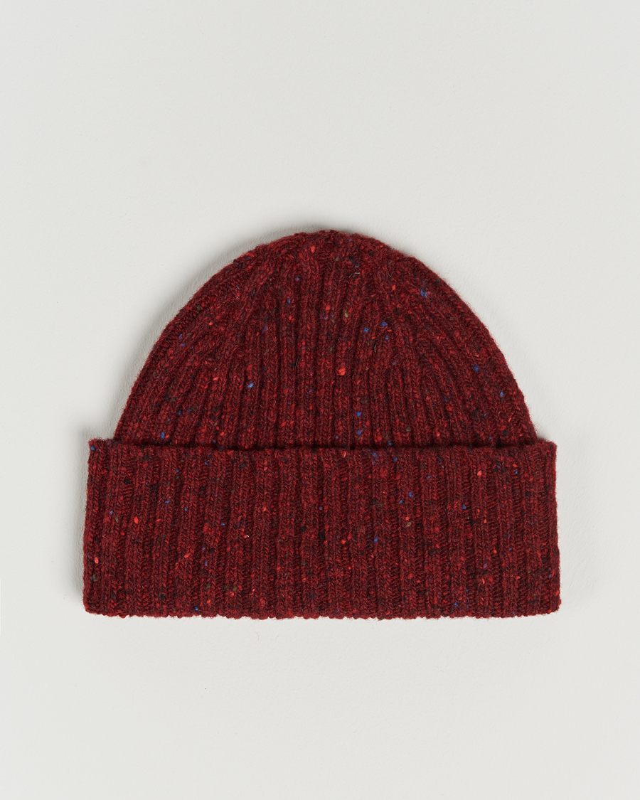 Mies | Pipot | Drake's | Donegal Beanie Hat Red