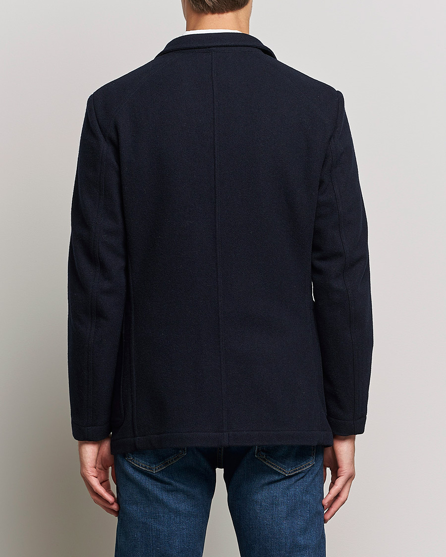 Mies | Pikkutakit | Drake's | MKIII Double Breasted Wool/Flannel Blazer Navy