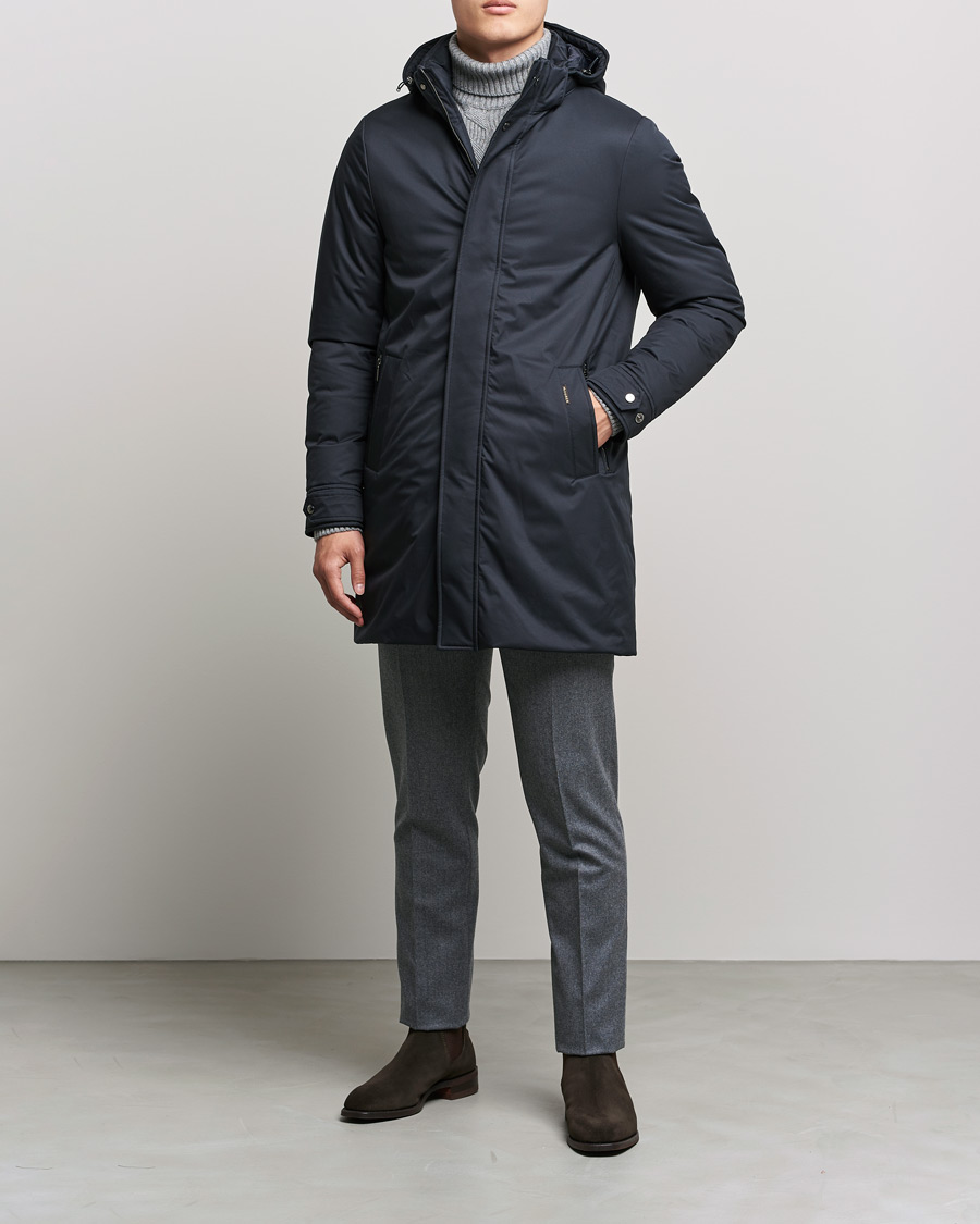 Mies | Takit | MooRER | Vermont Waterproof Padded Parka Navy