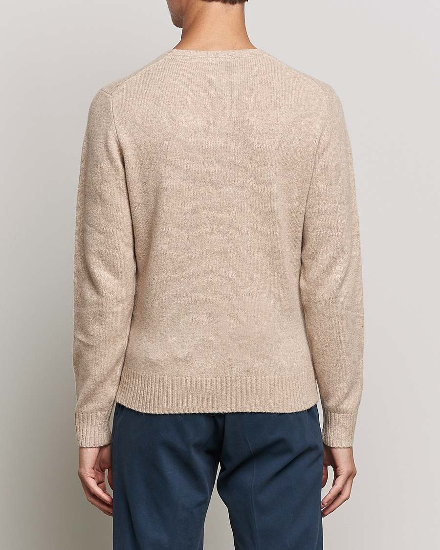 Mies | Puserot | Stenströms | Yak/Merino Crew Neck Beige