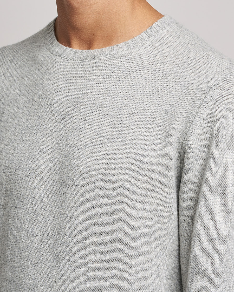 Mies | Puserot | Stenströms | Yak/Merino Crew Neck Grey