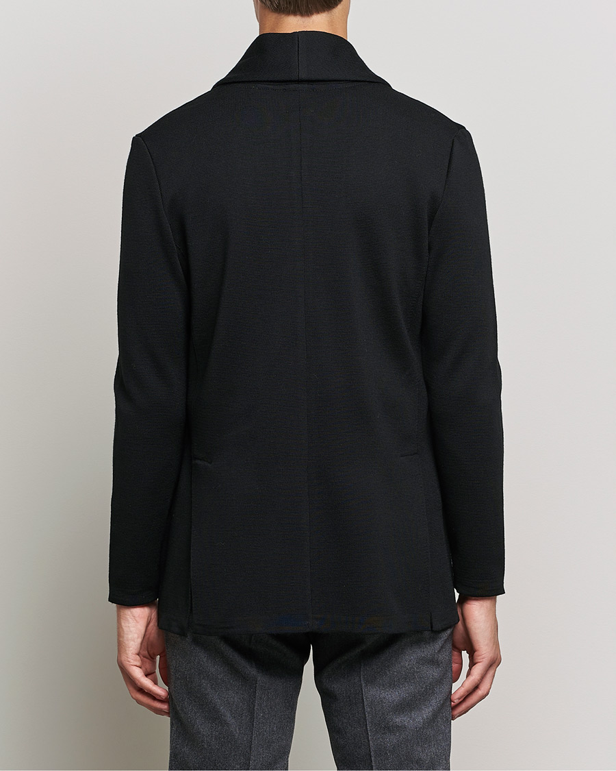 Mies | Pikkutakit | Stenströms | Milano Knitted Merino Tuxedo Cardigan Black