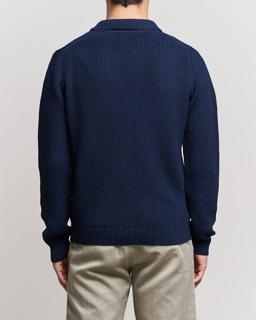 Mies | Puserot | Stenströms | Chunky Merino Polo Navy