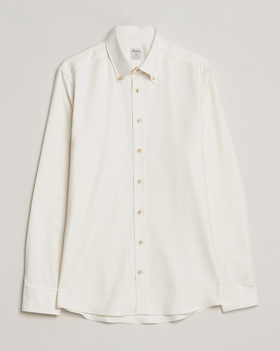 Miehet |  | Stenströms | Slimline Flannel Shirt White