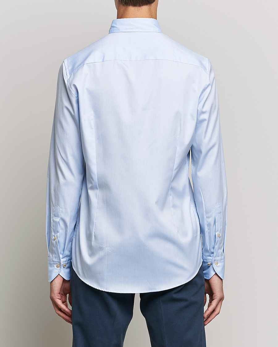 Mies | Kauluspaidat | Stenströms | Slimline Button Down Pinpoint Oxford Shirt Light Blue