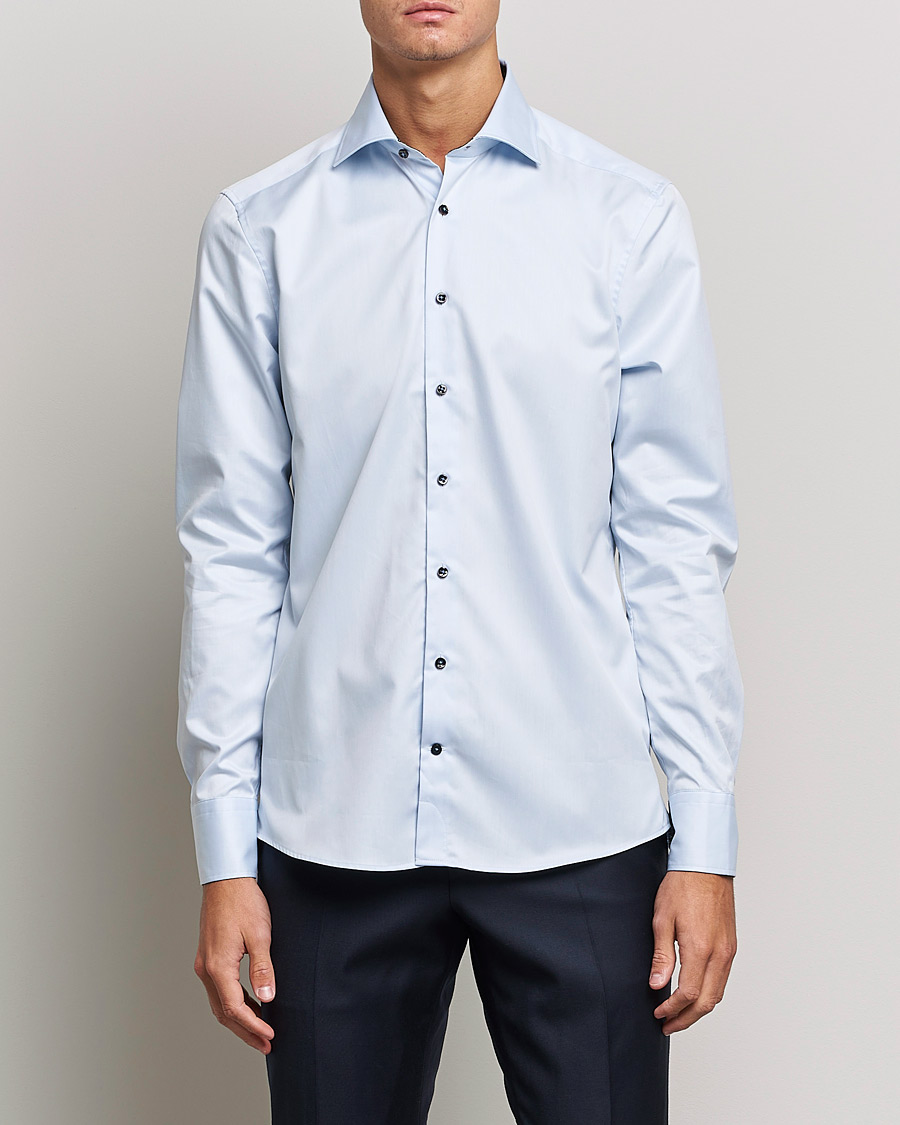 Mies | Kauluspaidat | Stenströms | Slimline Cut Away Contrast Shirt Blue