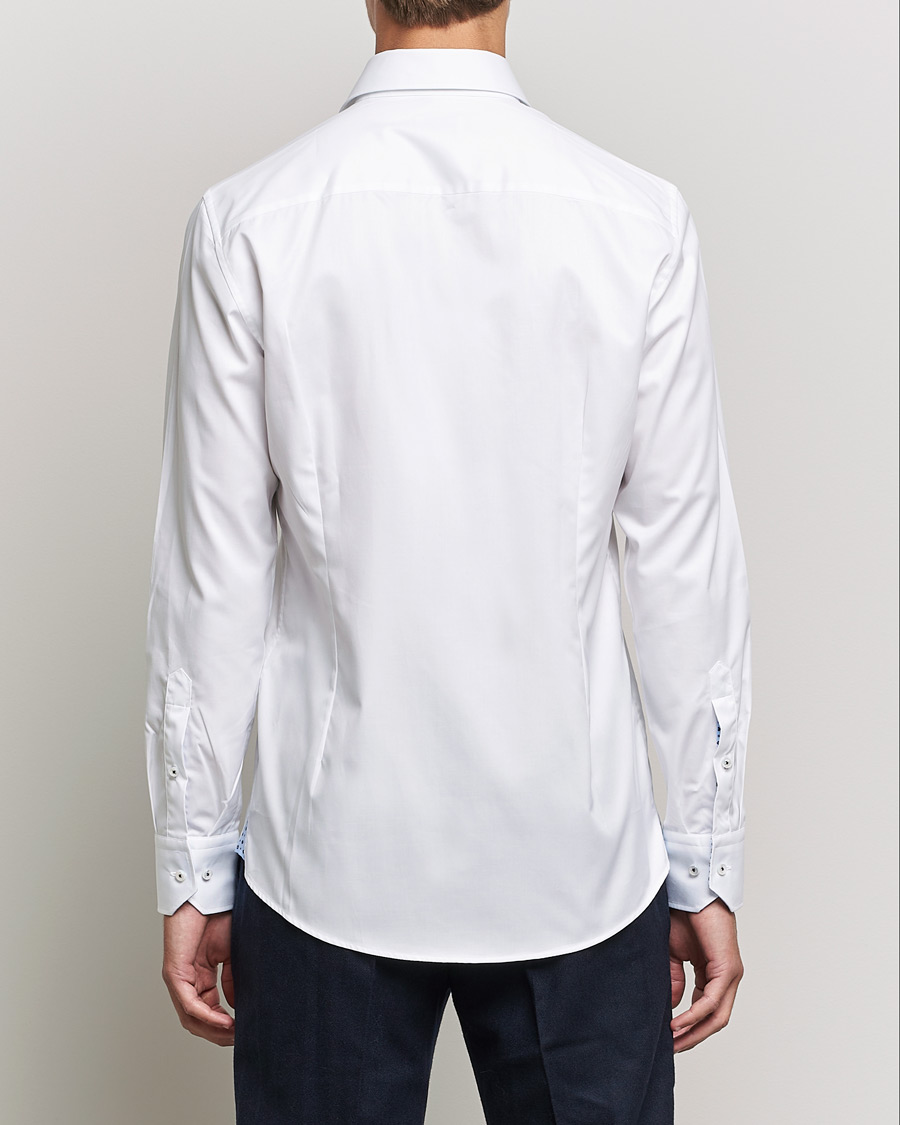 Mies | Kauluspaidat | Stenströms | Slimline Cut Away Contrast Shirt White
