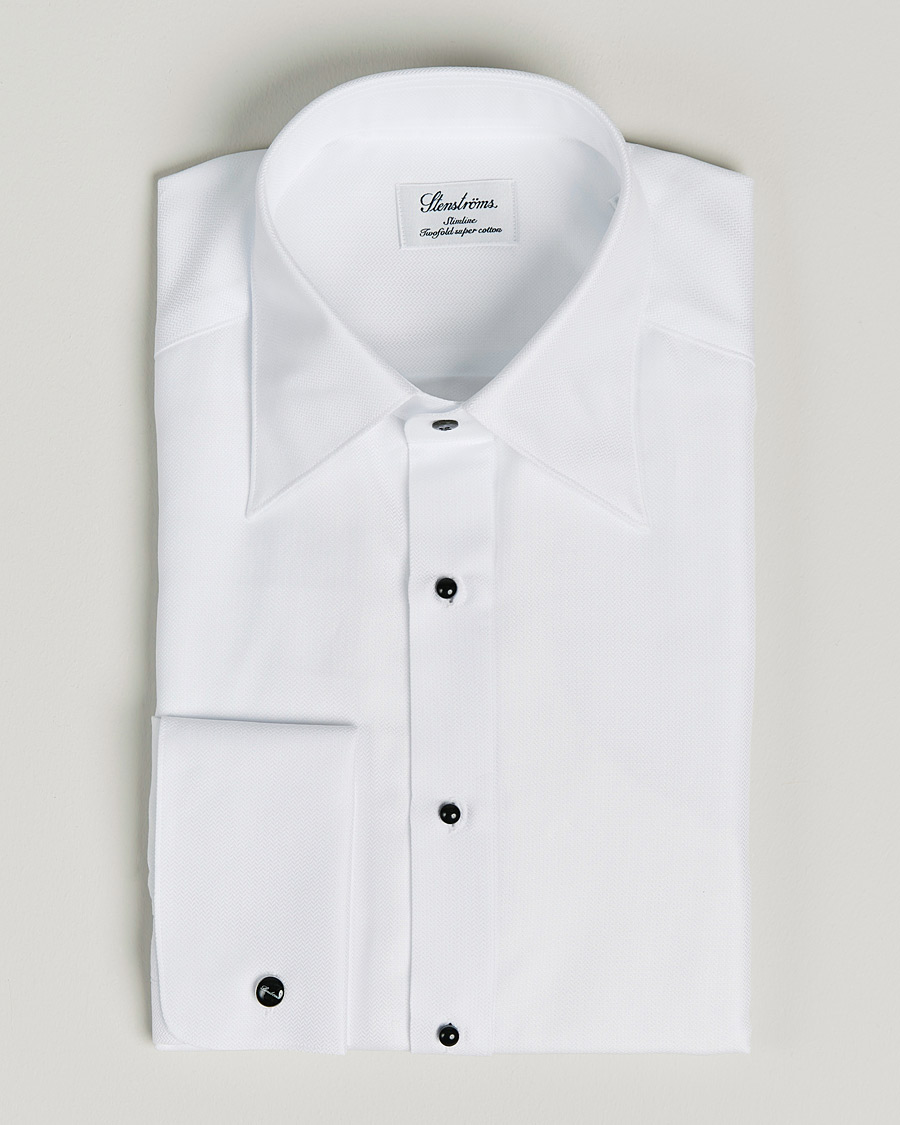 Miehet |  | Stenströms | Slimline Tuxedo Shirt White