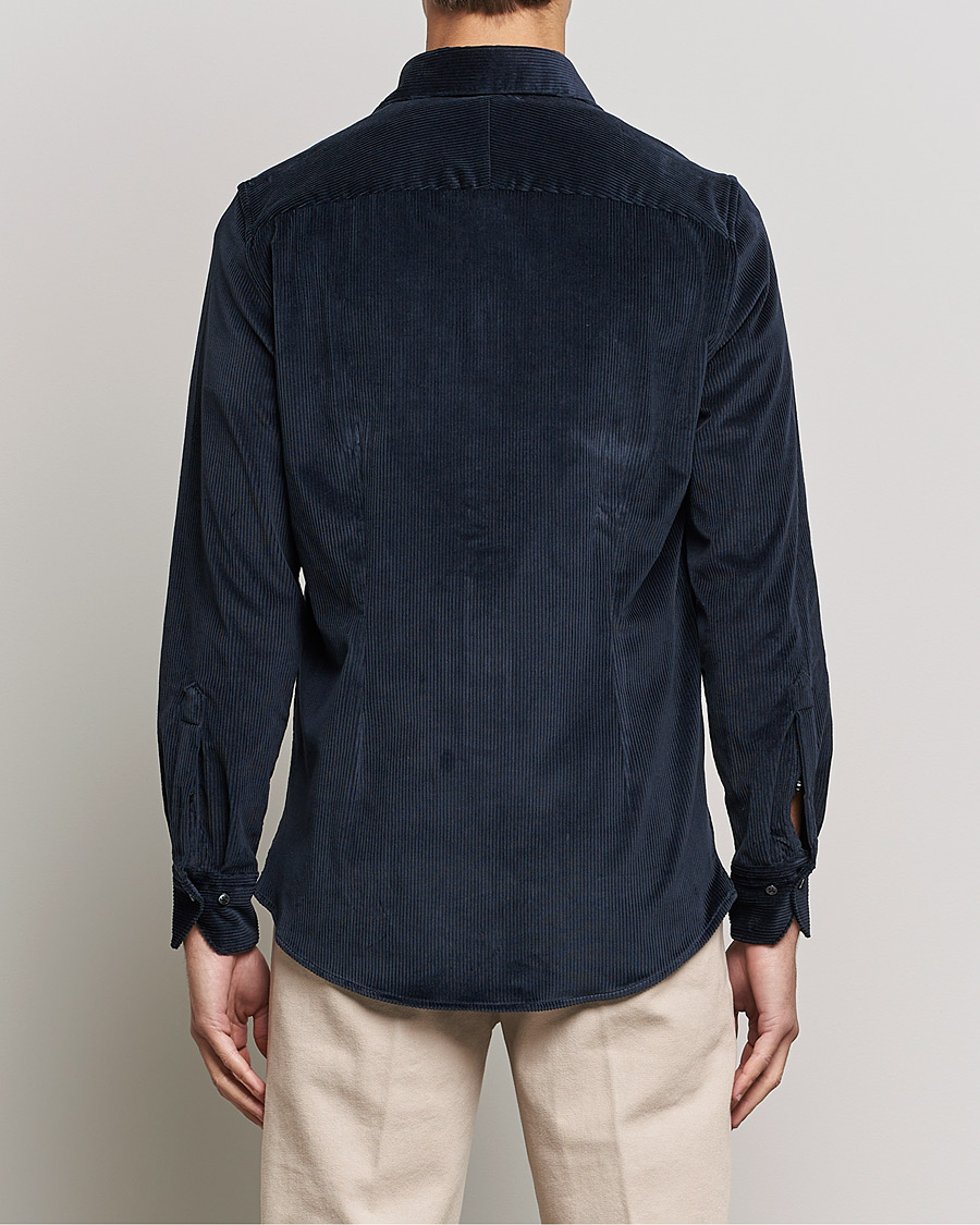 Mies | Kauluspaidat | Stenströms | 1899 Slimline Sea Island Corduroy Shirt Navy