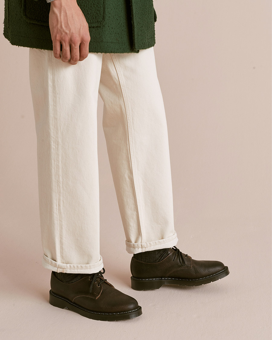 Mies | Solovair 3 Eye Gibson Shoe Dark Brown Grain | Solovair | 3 Eye Gibson Shoe Dark Brown Grain