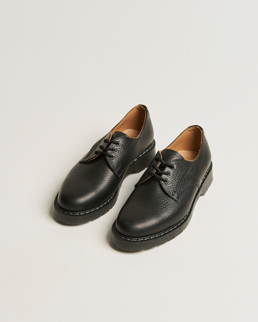 Mies | Solovair 3 Eye Gibson Shoe Black Grain | Solovair | 3 Eye Gibson Shoe Black Grain