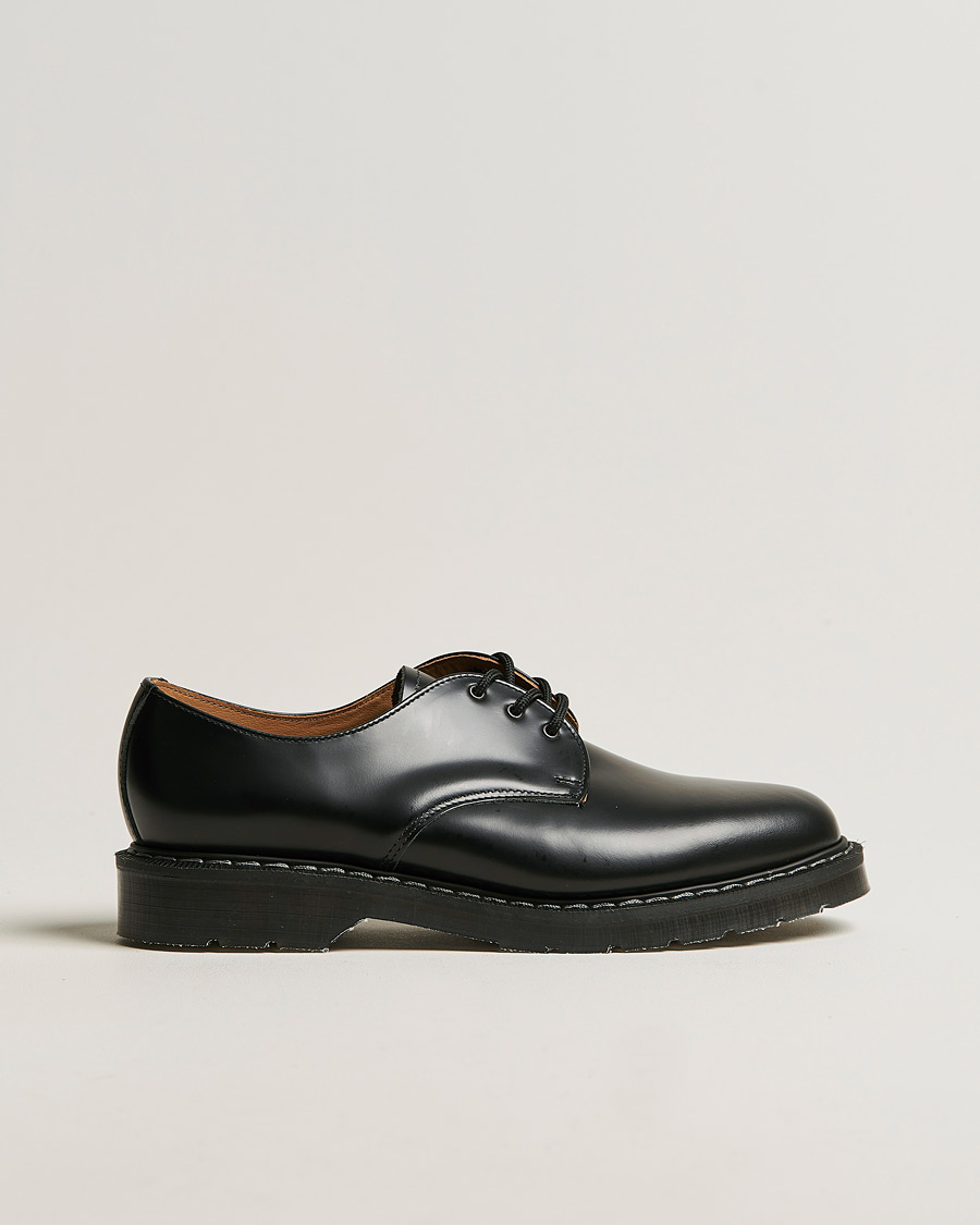 Mies | Derby-kengät | Solovair | 3 Eye Gibson Shoe Black Shine
